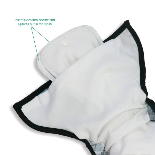 Bloomy Snap Natural One Size Pocket Diaper Thirsties Lil Tulips