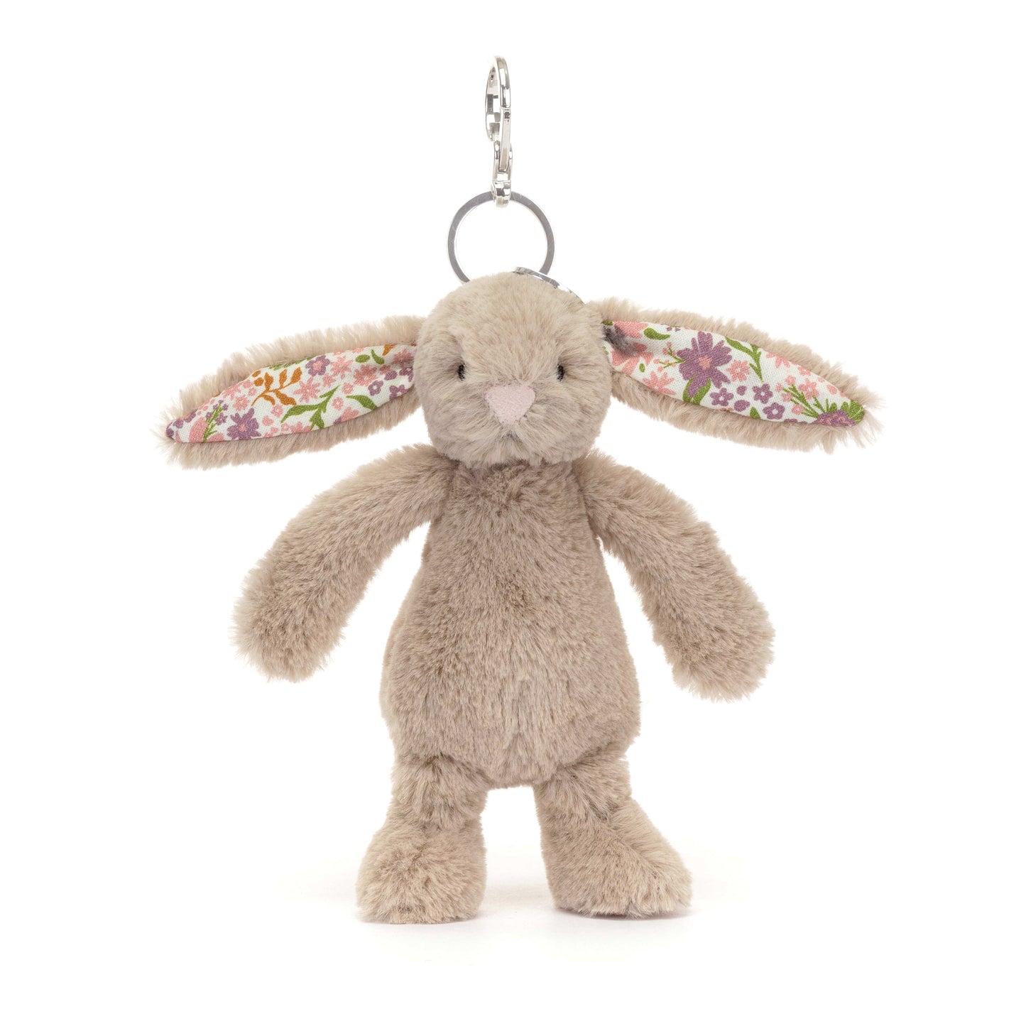 Blossom Beige Bunny 'Petal' Bag Charm Jellycat Lil Tulips