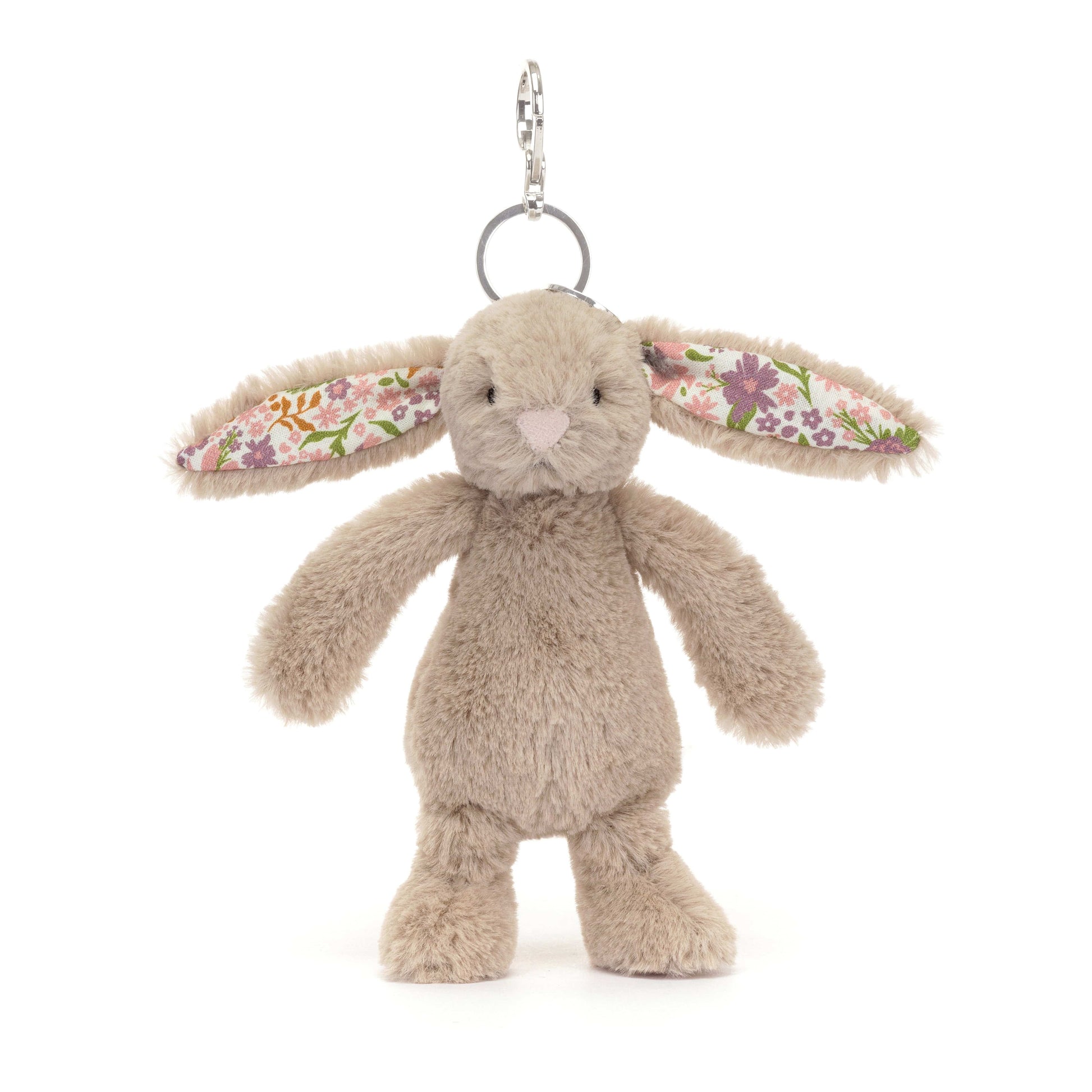 Blossom Beige Bunny 'Petal' Bag Charm Jellycat Lil Tulips