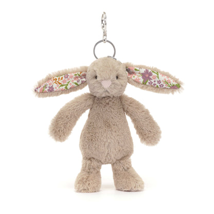 Blossom Beige Bunny 'Petal' Bag Charm Jellycat Lil Tulips