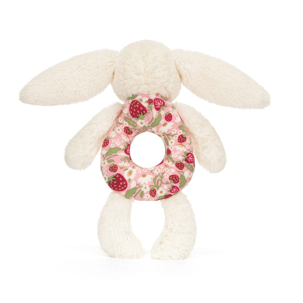 Blossom Cream Bunny 'Berry' Ring Rattle Jellycat JellyCat Lil Tulips