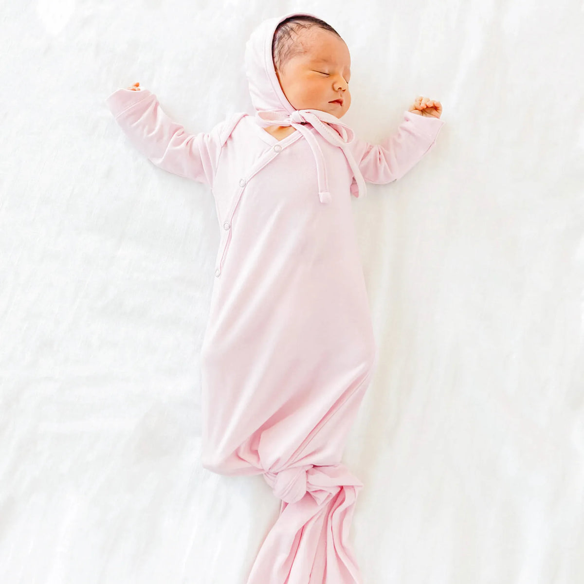Blossom Newborn Knotted Gown Copper Pearl Lil Tulips