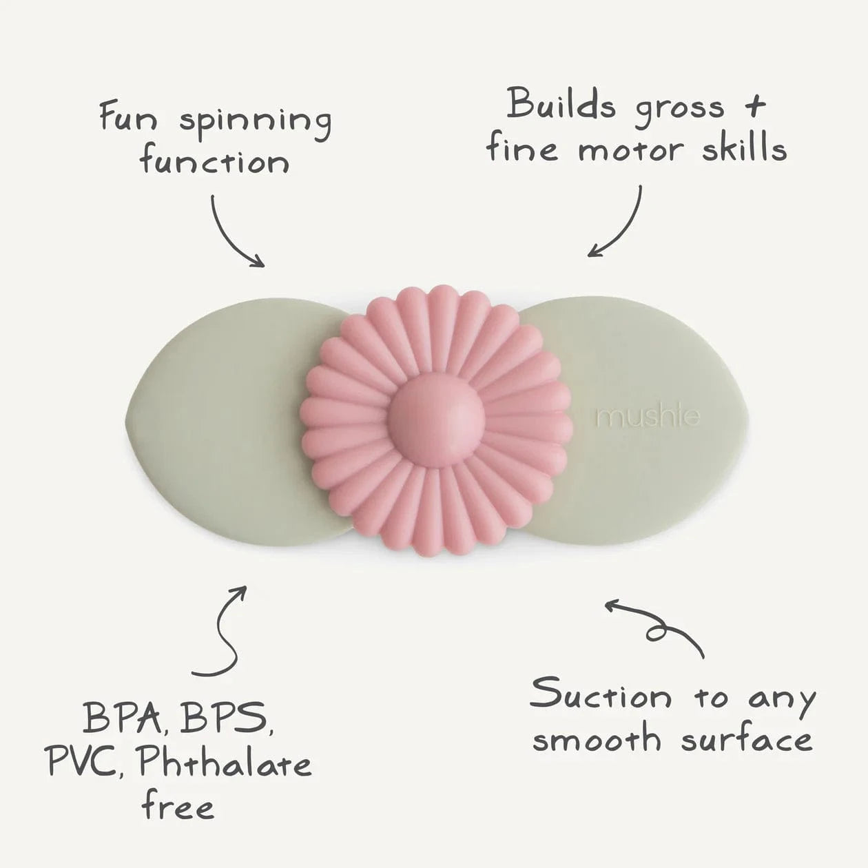 Blossom Suction Spinner Toy Mushie Lil Tulips