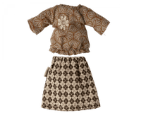 Blouse and Skirt for Grandma Mouse Maileg Lil Tulips