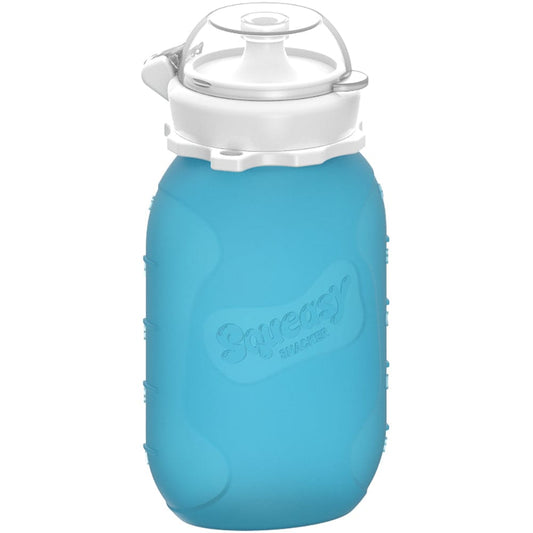 Blue Squeasy Silicone Pouch 6 oz Squeasy Gear Lil Tulips
