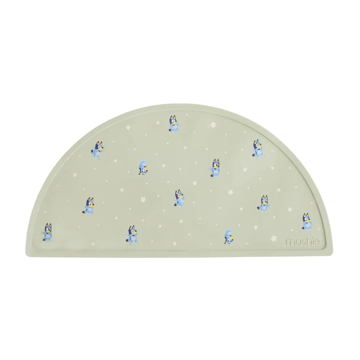 Bluey x Mushie Silicone Placema (Sage) Mushie Lil Tulips