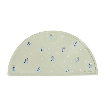 Bluey x Mushie Silicone Placema (Sage) Mushie Lil Tulips