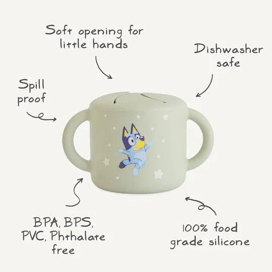Bluey x Mushie Snack Cup (Ivory) Mushie Lil Tulips