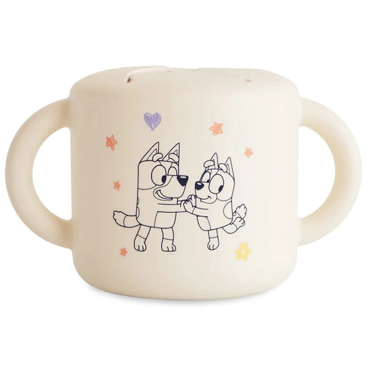 Bluey x Mushie Snack Cup (Ivory) Mushie Lil Tulips