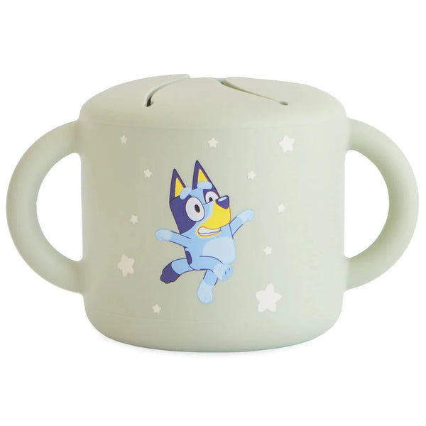 Bluey x Mushie Snack Cup (Sage) Mushie Lil Tulips