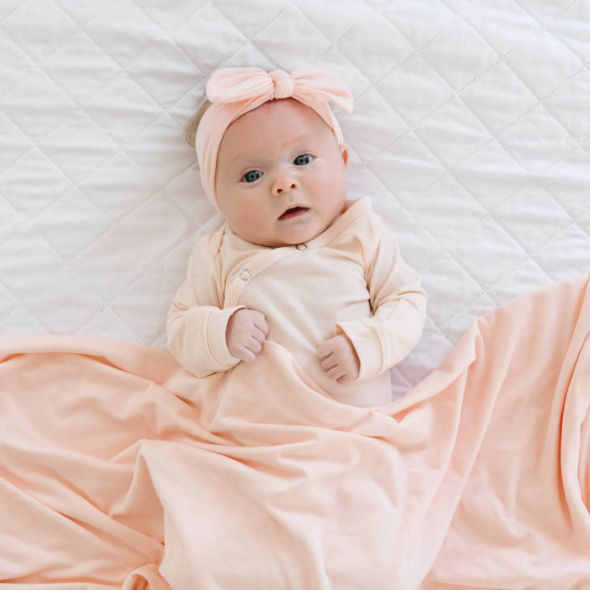 Blush Newborn Knotted Gown Copper Pearl Lil Tulips
