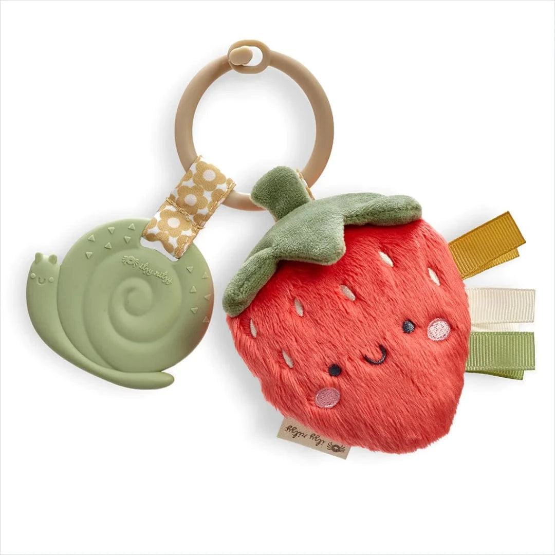 Bonnie the Strawberry Itzy Pal™ Plush + Teether Itzy Ritzy Pacifiers & Teethers Lil Tulips