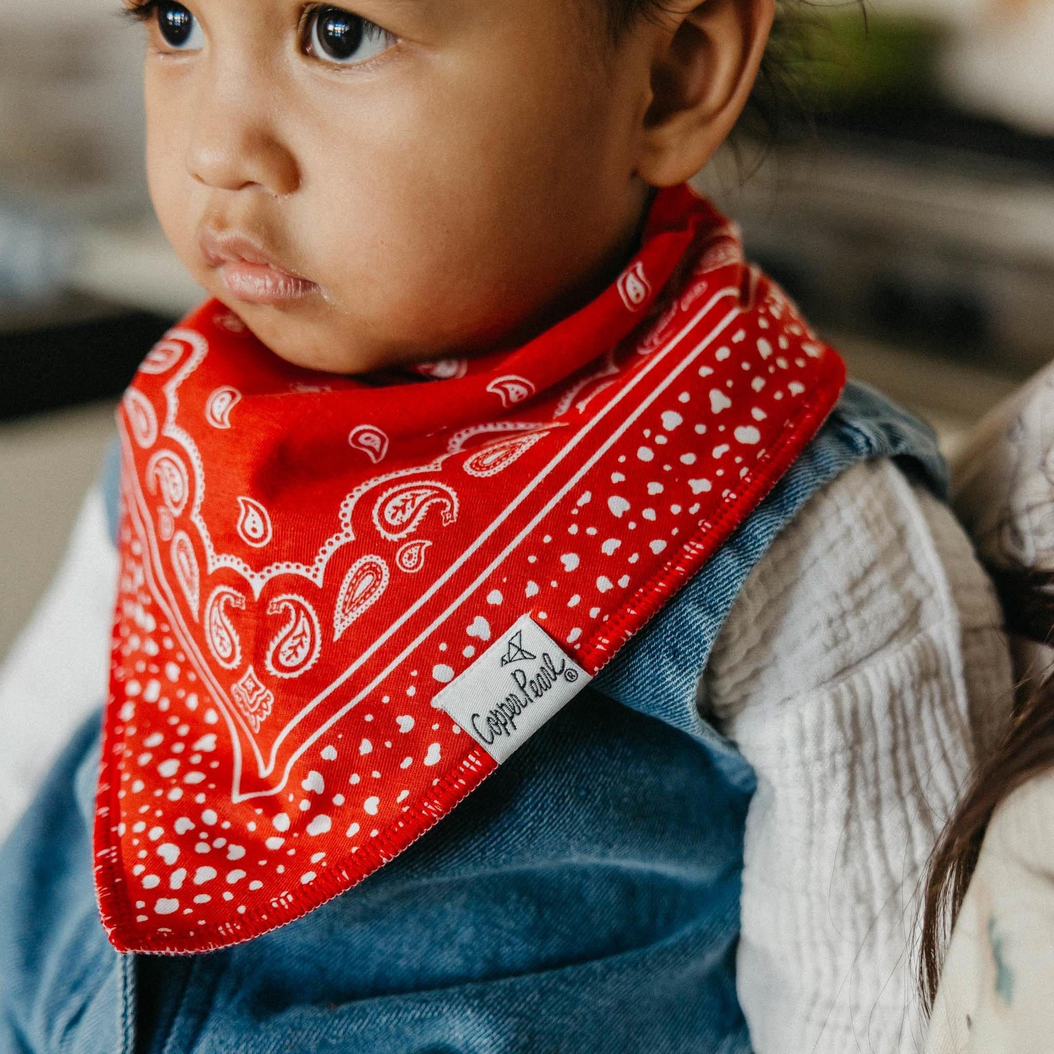Boone Bandana Bibs Copper Pearl Lil Tulips