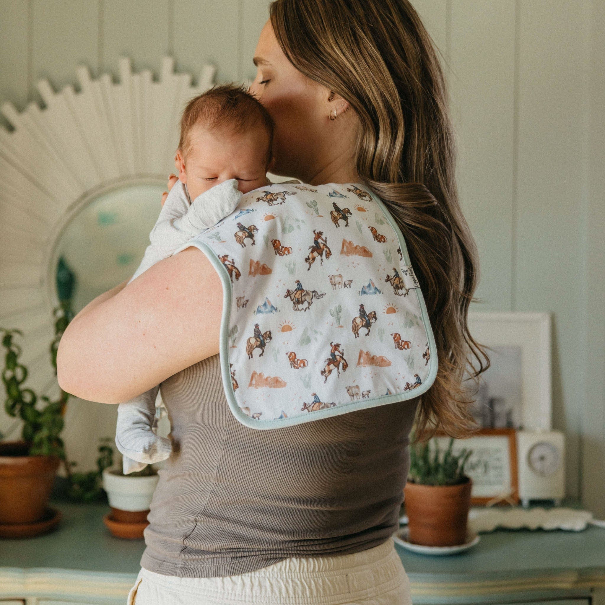 Boone Burp Cloth Set (3-Pack) Copper Pearl Lil Tulips