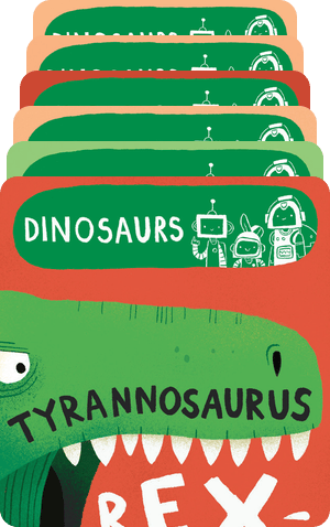 BrainBots: Dinosaurs - 8 Audiobook Cards Yoto Lil Tulips
