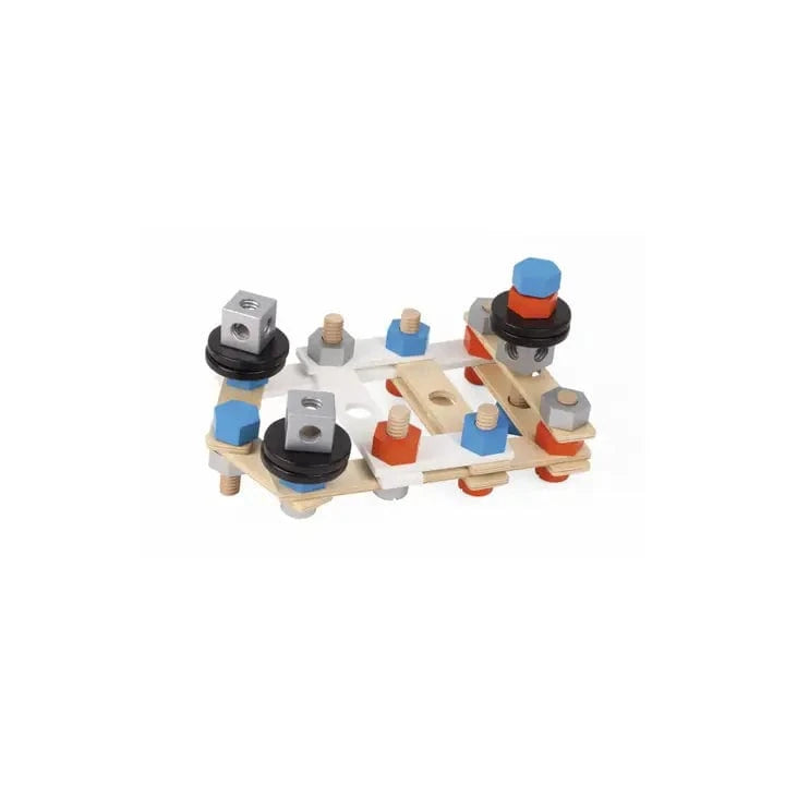 Brico'kids Gear Barrel 50 Piece Wood Construction Toy Janod Baby Toys & Activity Equipment Lil Tulips