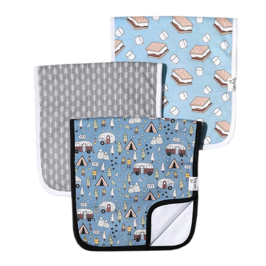 Bridger Burp Cloth Set Copper Pearl Lil Tulips