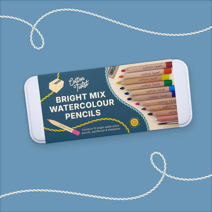 Bright Mix Watercolour Pencils Set Cotton Twist Lil Tulips