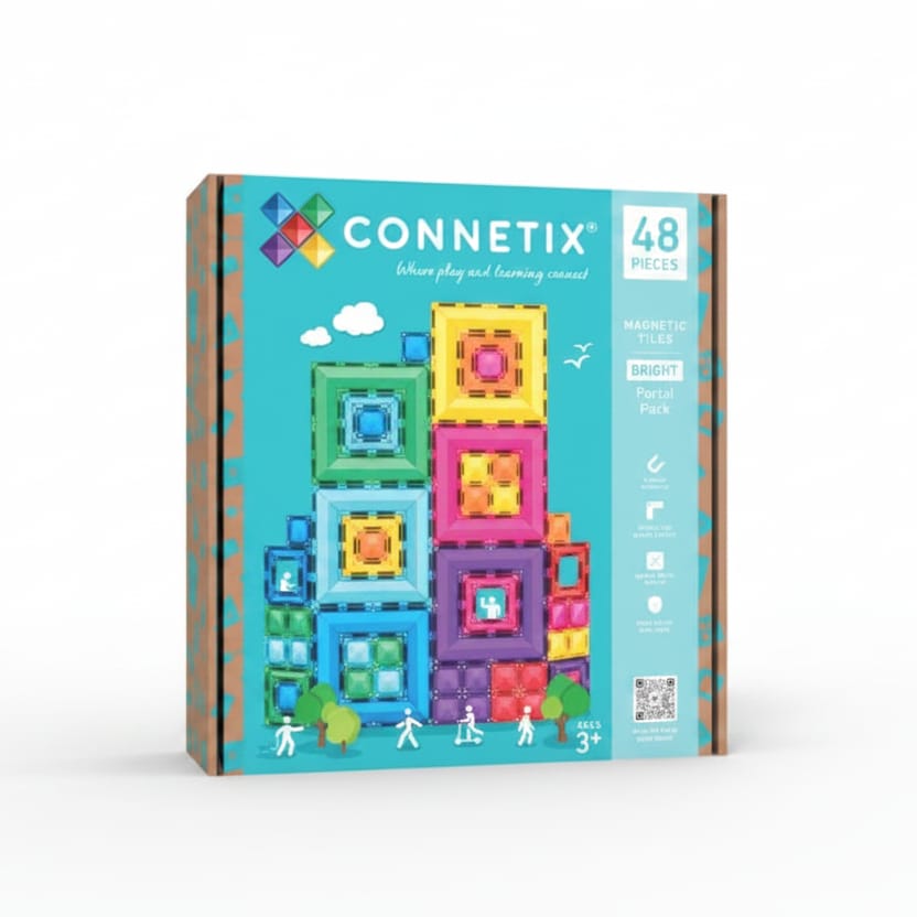 Bright Portal Pack 48 pc Connetix Lil Tulips