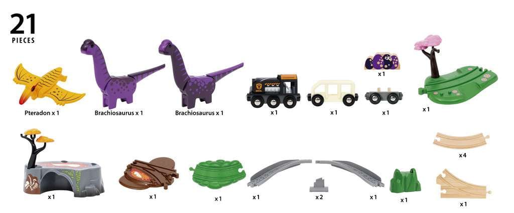 BRIO World – 36094 Dinosaur Adventure Set Brio Model Trains & Train Sets Lil Tulips