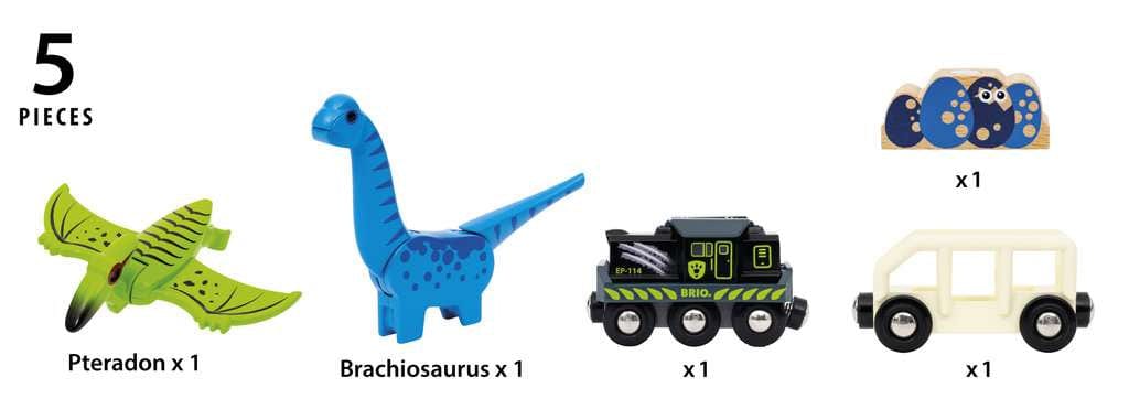 BRIO World – 36096 Dinosaur Battery Train Brio Model Trains & Train Sets Lil Tulips