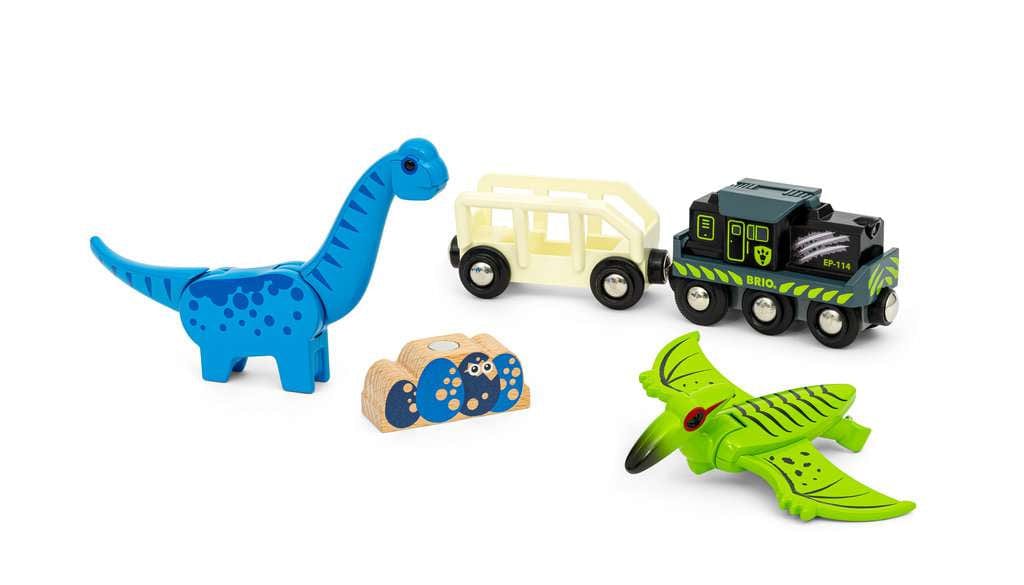 BRIO World – 36096 Dinosaur Battery Train Brio Model Trains & Train Sets Lil Tulips