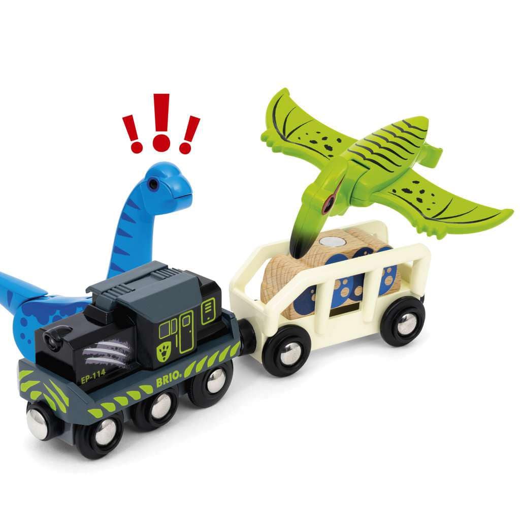 BRIO World – 36096 Dinosaur Battery Train Brio Model Trains & Train Sets Lil Tulips