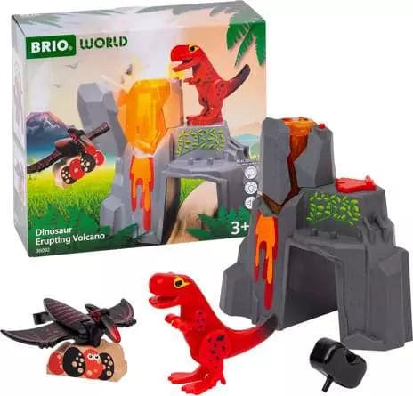 BRIO World Dinosaur Erupting Volcano Brio Model Trains & Train Sets Lil Tulips