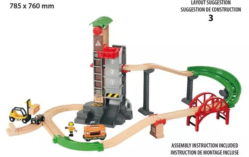 BRIO World Train Set Lift & Load Warehouse Set Brio Model Trains & Train Sets Lil Tulips
