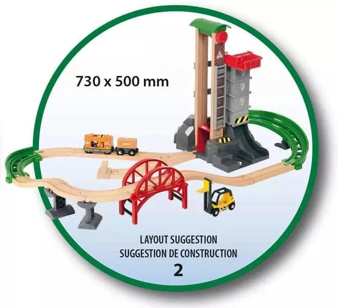 BRIO World Train Set Lift & Load Warehouse Set Brio Model Trains & Train Sets Lil Tulips