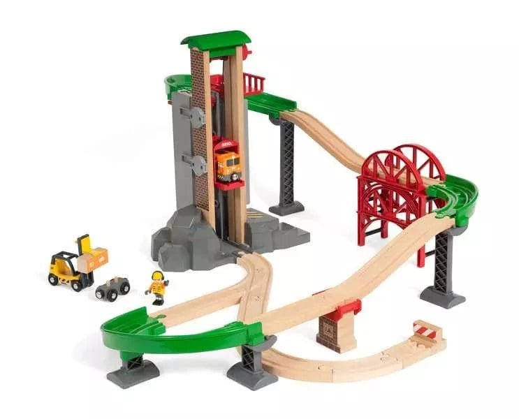 BRIO World Train Set Lift & Load Warehouse Set Brio Model Trains & Train Sets Lil Tulips