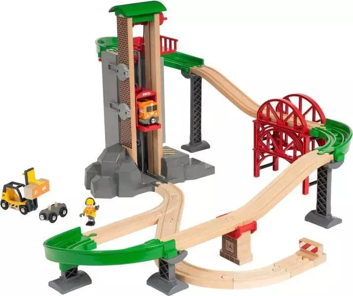 BRIO World Train Set Lift & Load Warehouse Set Brio Model Trains & Train Sets Lil Tulips