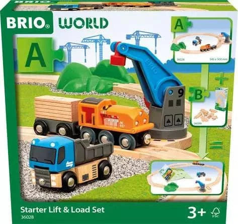 BRIO World Train Set Starter Lift & Load Set Brio Model Trains & Train Sets Lil Tulips