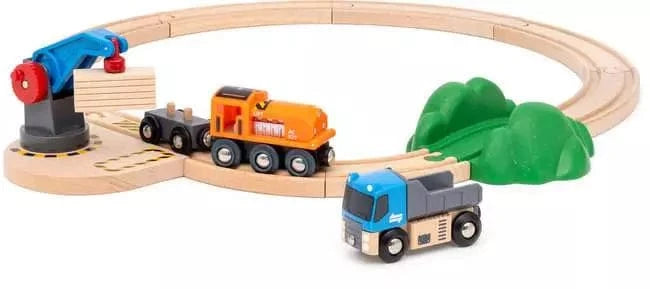 BRIO World Train Set Starter Lift & Load Set Brio Model Trains & Train Sets Lil Tulips
