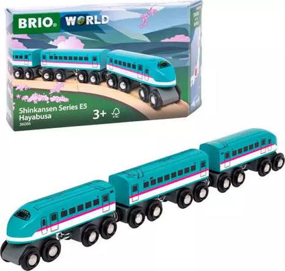 BRIO World Trains of the World Shinkansen Series E5 Hayabusa Brio Lil Tulips