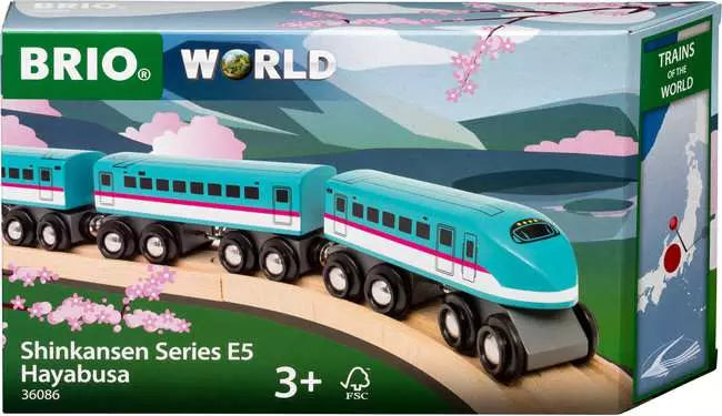 BRIO World Trains of the World Shinkansen Series E5 Hayabusa Brio Lil Tulips