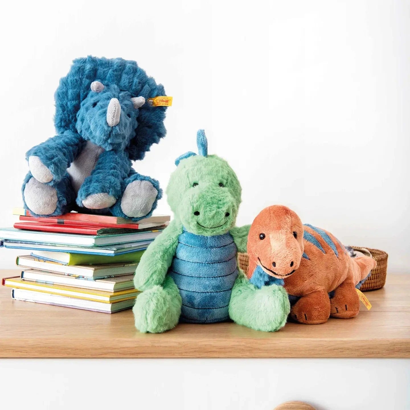 Bronko Brontosaurus Dinosaur Plush Stuffed Toy Steiff Lil Tulips