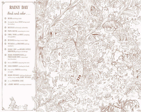 Brown Bear Wood: A Search-And-Find Coloring Book Abrams Lil Tulips