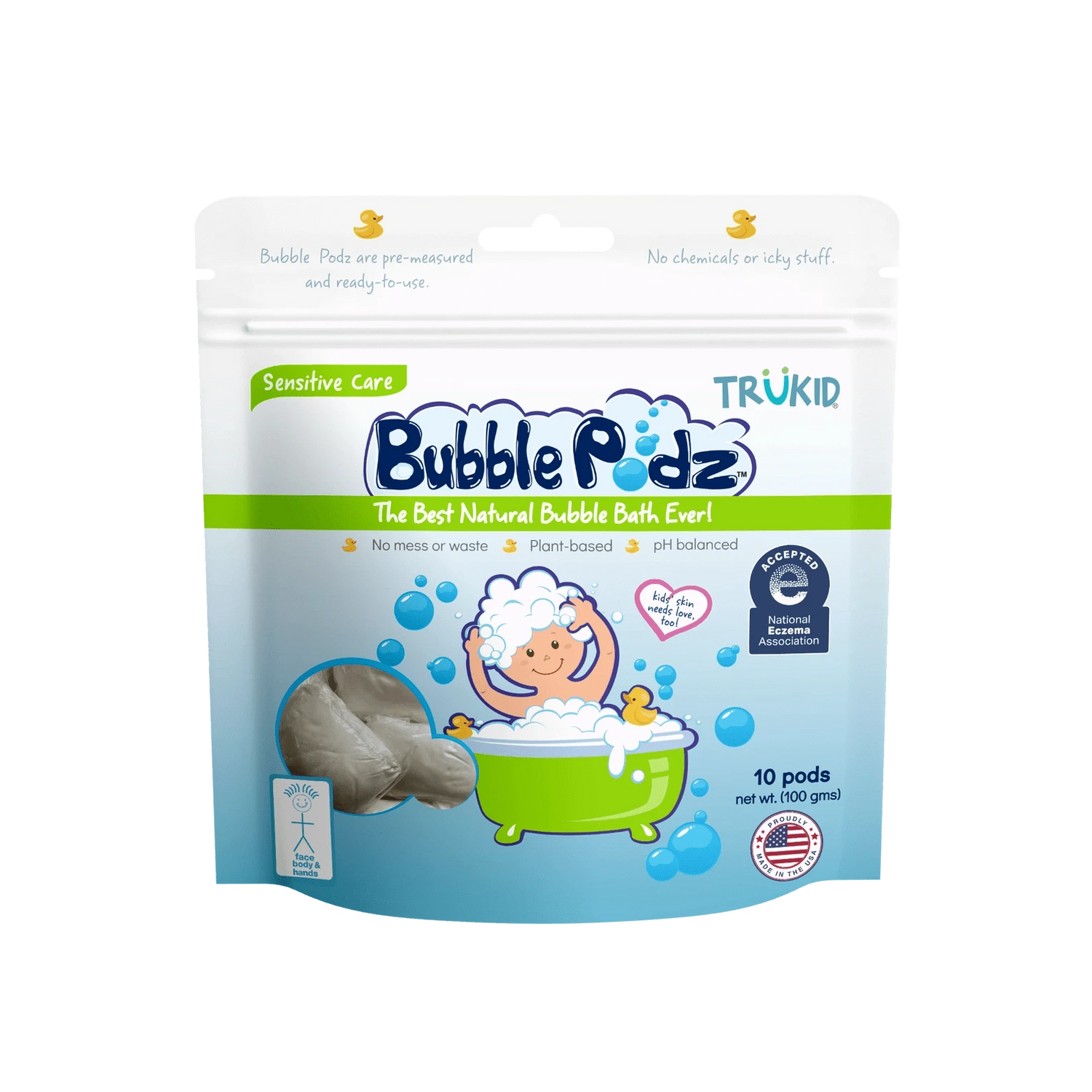 Bubble Podz Eczema Care 24 Count TruKid BubblePodz Lil Tulips
