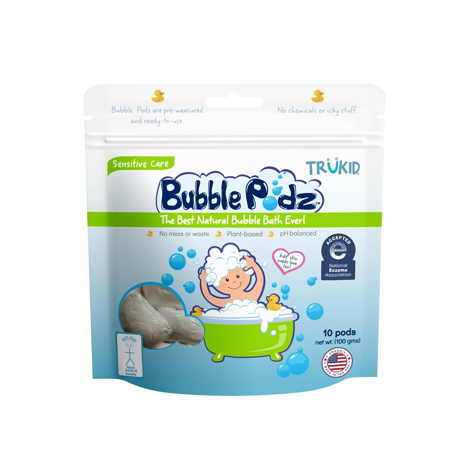 Bubble Podz Eczema Care 24 Count TruKid BubblePodz Lil Tulips