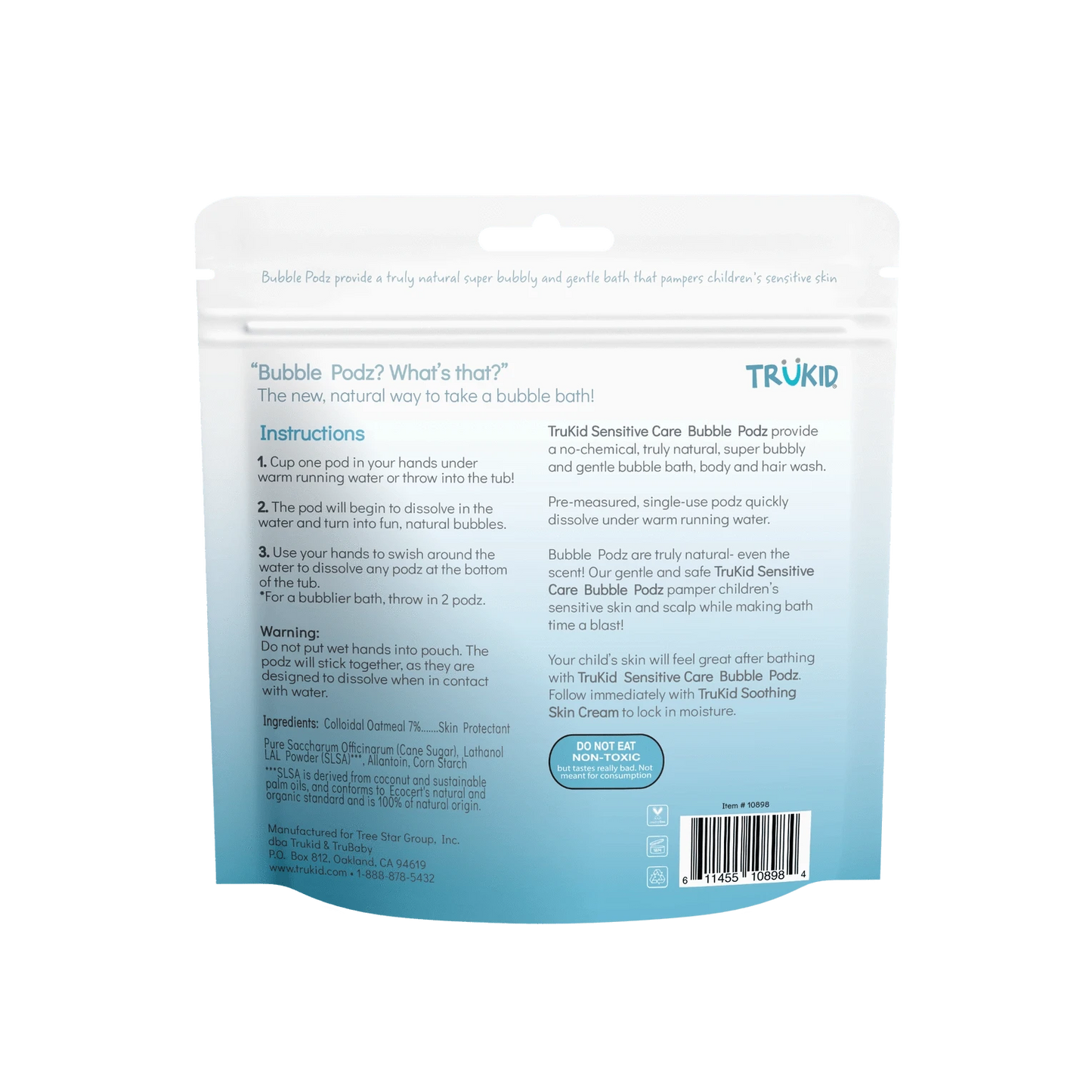 Bubble Podz Eczema Care 24 Count TruKid BubblePodz Lil Tulips