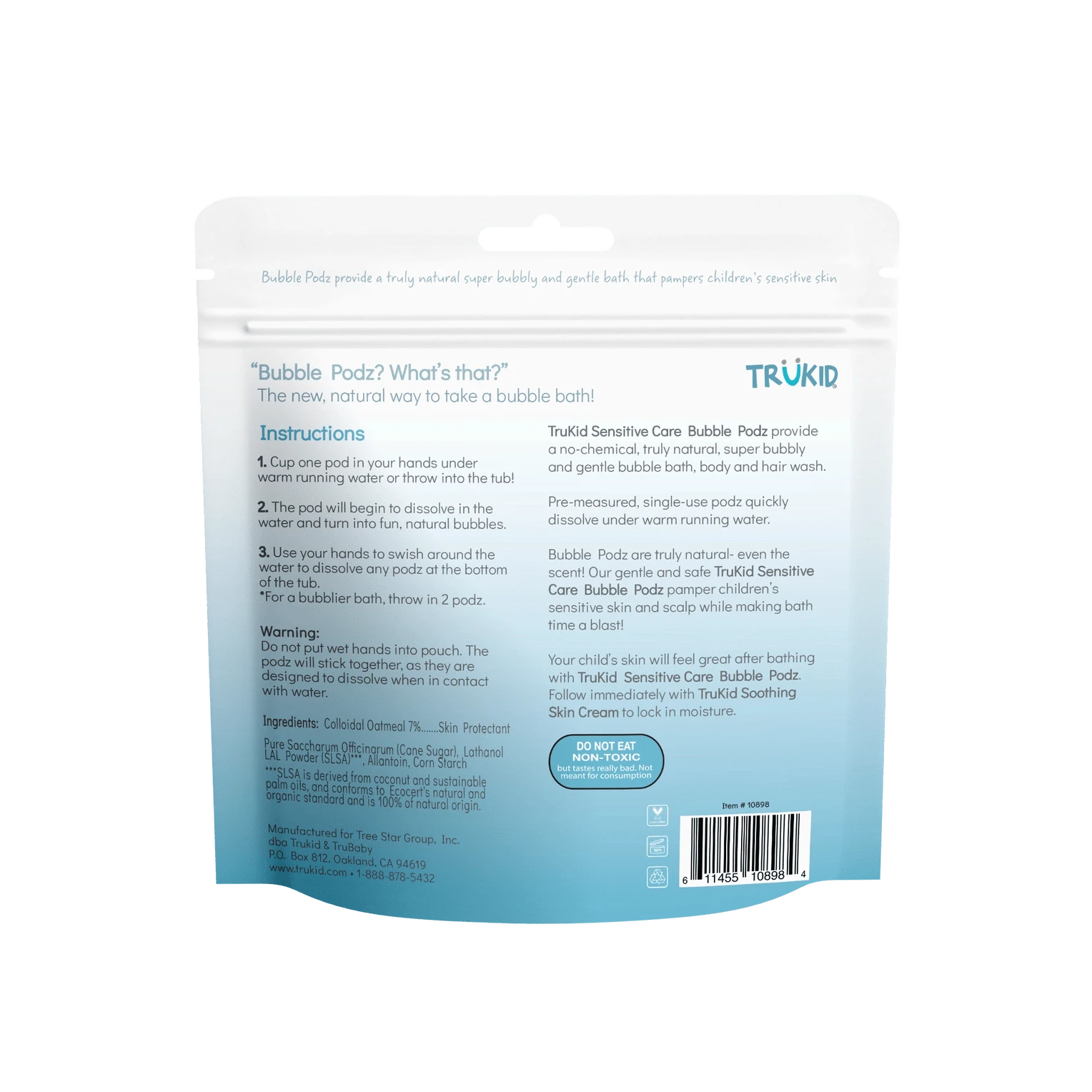 Bubble Podz Eczema Care 24 Count TruKid BubblePodz Lil Tulips
