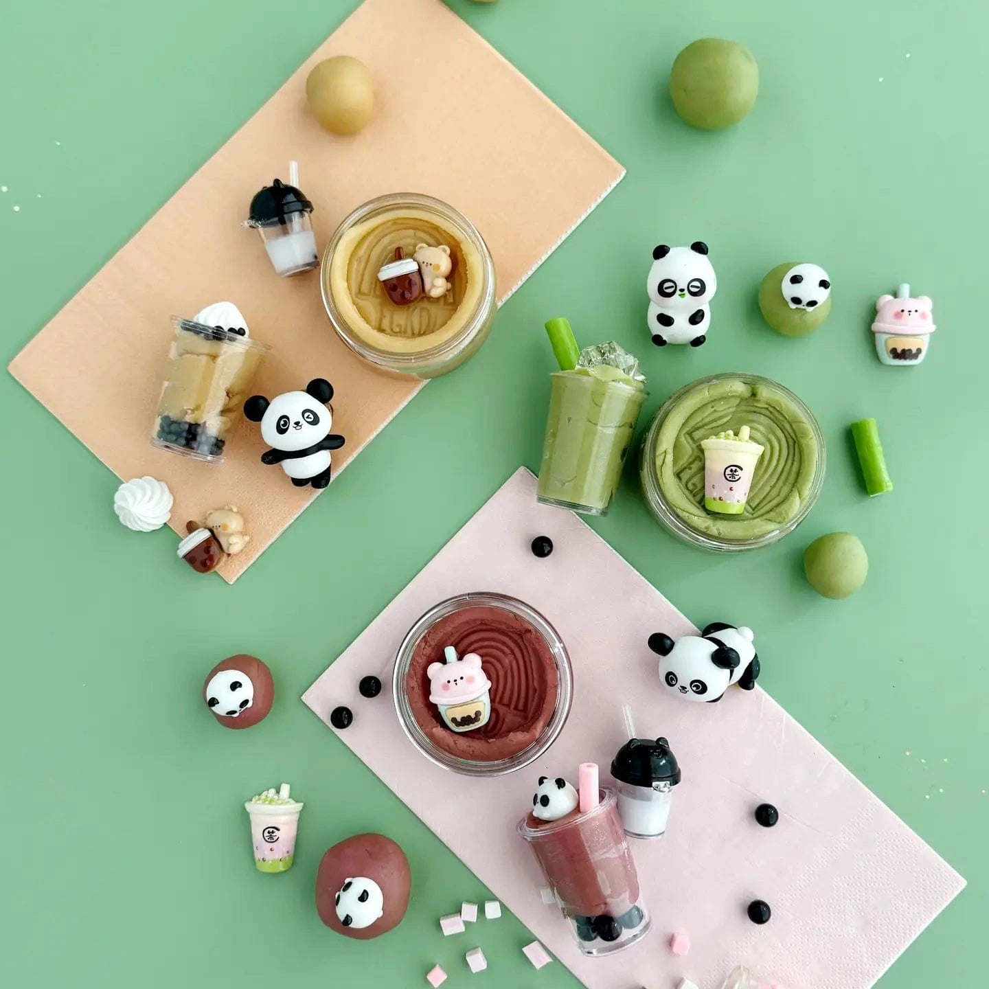 Bubble Tea Kiddough Play Kit Earth Grown KidDoughs Lil Tulips