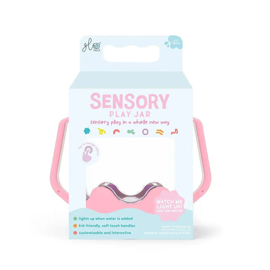 Bubblegum Pink Sensory Play Jar Glo Pals Lil Tulips