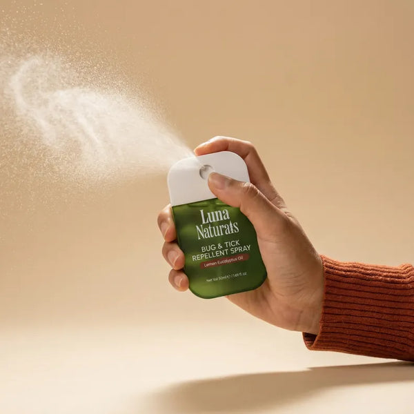 Bug & Tick Repellent Spray - Lemon & Eucalyptus Oil - 2 Pack Luna Naturals Lil Tulips