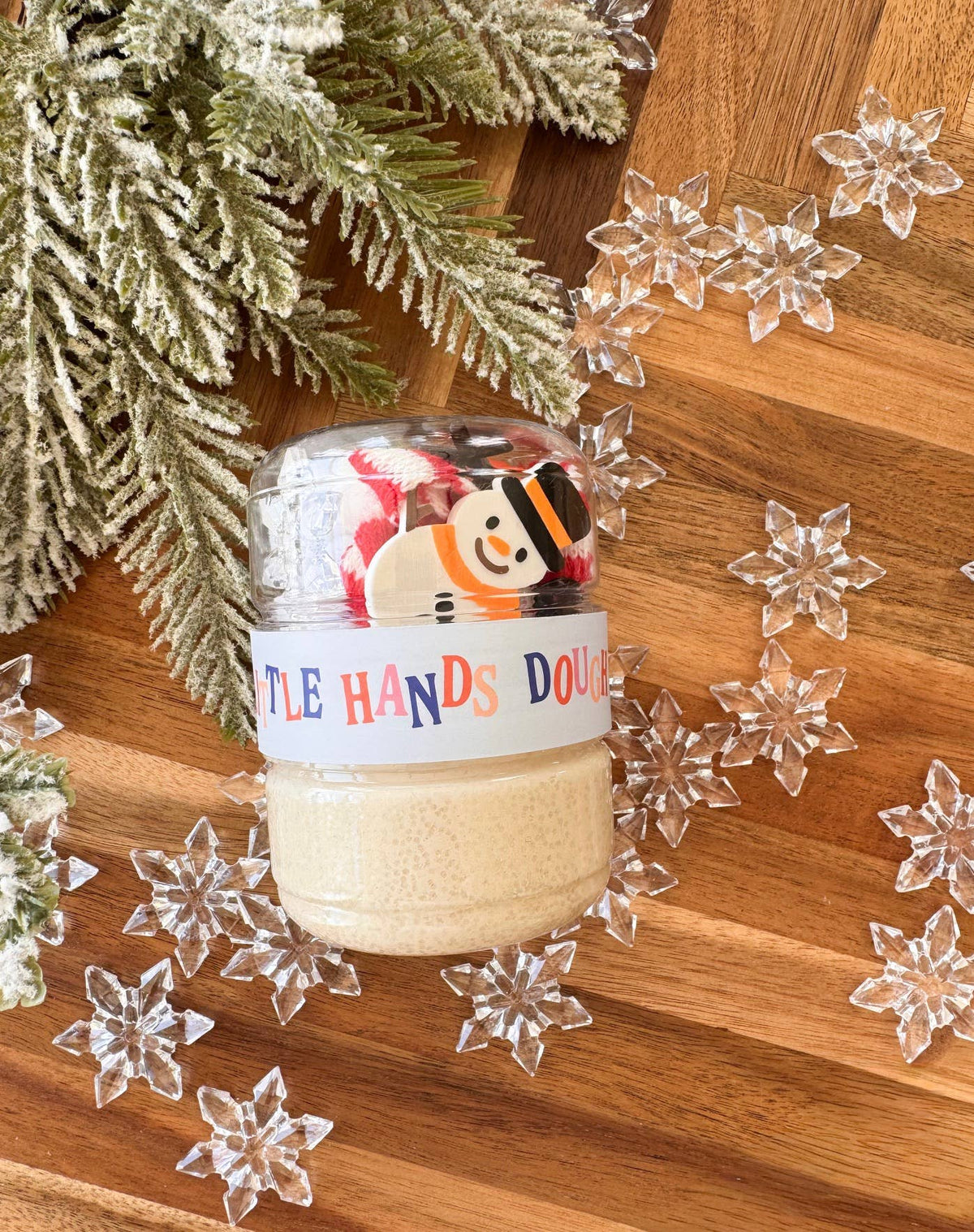 Build A Snowman Mini Playdough To-Go Jar Little Hands Dough Co Lil Tulips