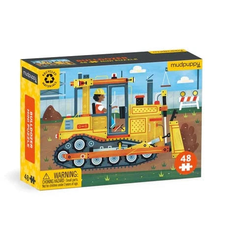 Bulldozer 48 Piece Mini Puzzle Chronicle Books cpuzzle Lil Tulips
