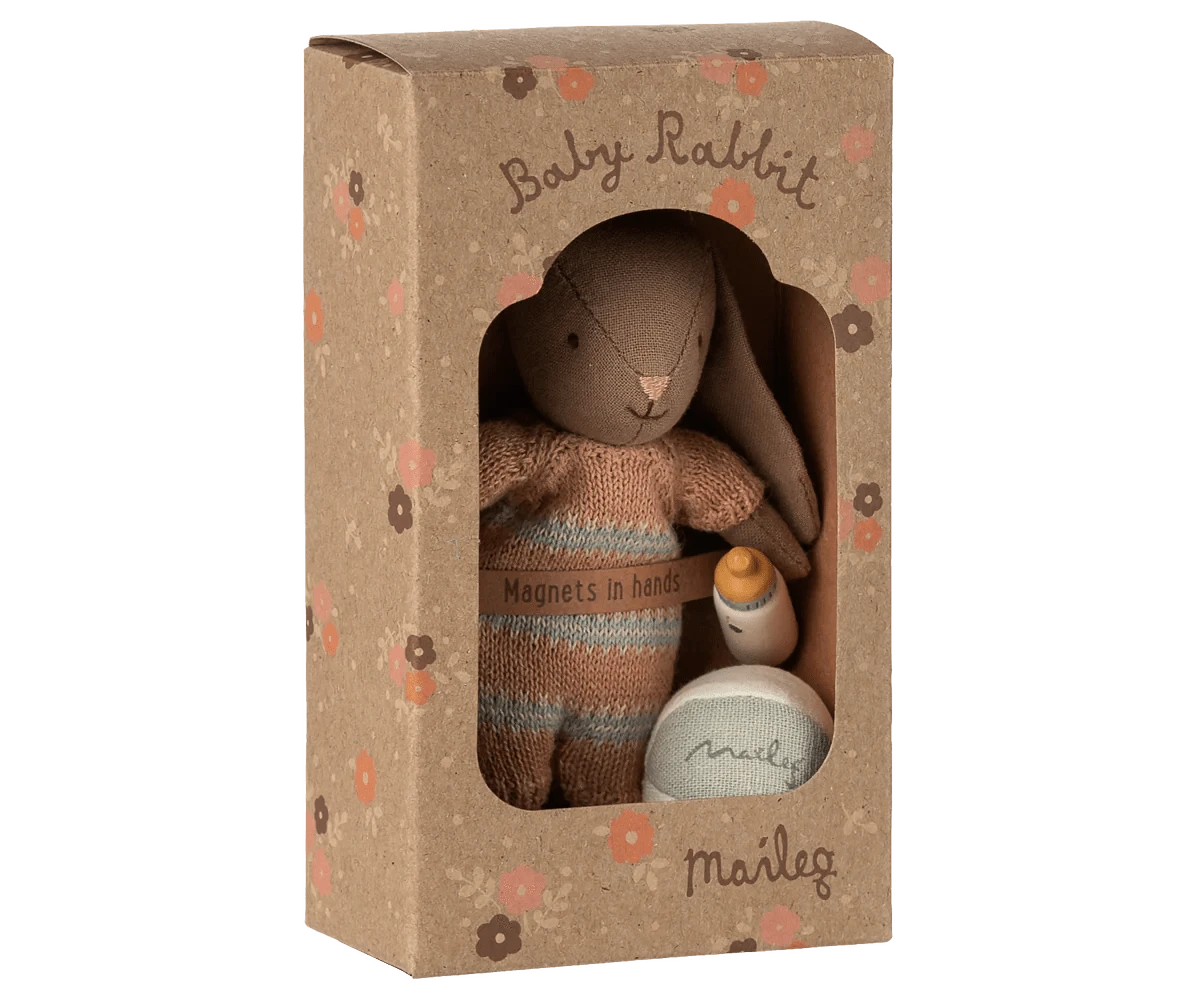 Bunny set, Micro - Brown - Dusty Rose Maileg Lil Tulips