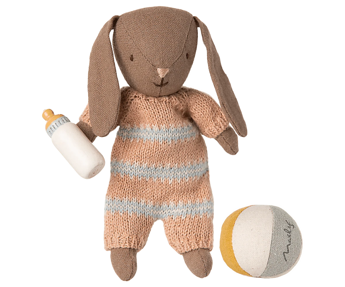 Bunny set, Micro - Brown - Dusty Rose Maileg Lil Tulips