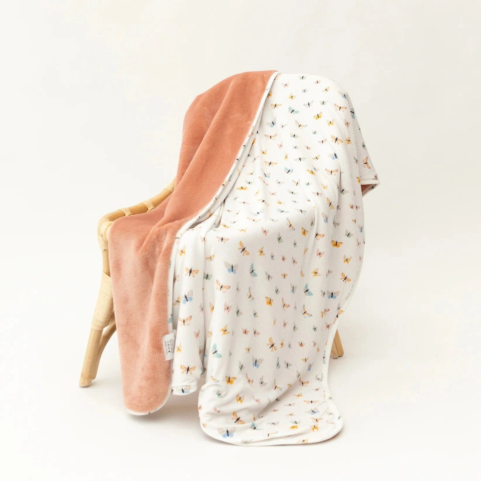 Butterflies Small Ribbed Youth Blanket Brave Little Ones Blankets Lil Tulips